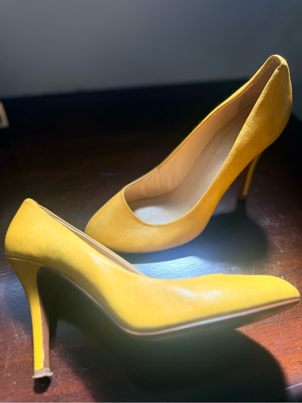 J. Crew Sunny Yellow Pointed-Toe Stiletto Pumps